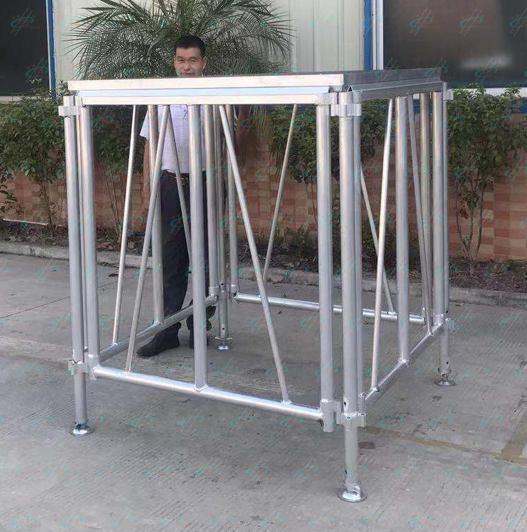 1.22M*1.22M Aluminum Stage Platform Outdoor Event Stage 4ft By 4ft Podium Stage