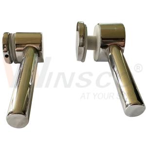 China SS 304 316 Mirror Satin 32mmx12.7mmx70mm Inox Glass Clip 1'' X 1/2'' Stainless Steel Glass Holder With Tube wholesale