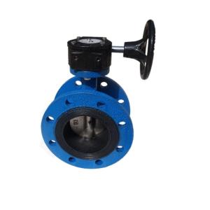 China Flange End Ductile Iron Butterfly Valve Gearbox wholesale