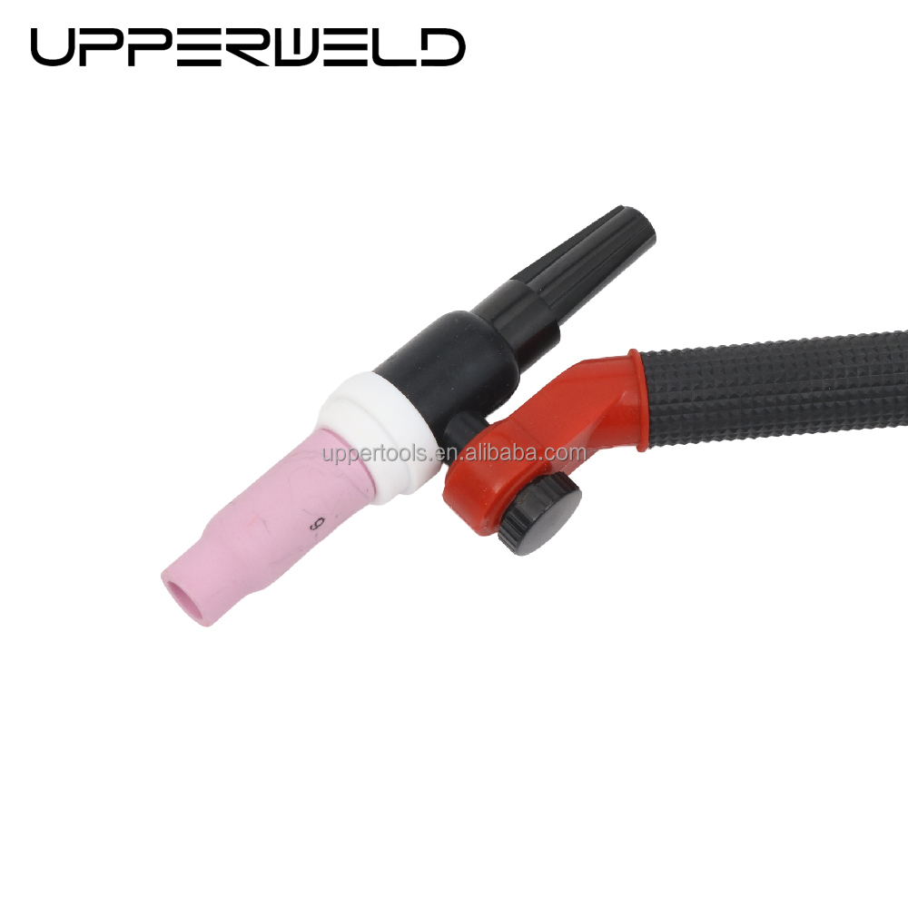 Flexible WP17 NR17 TIG Welding Torch with Upper Swivel Head and 360 Degree Rotation