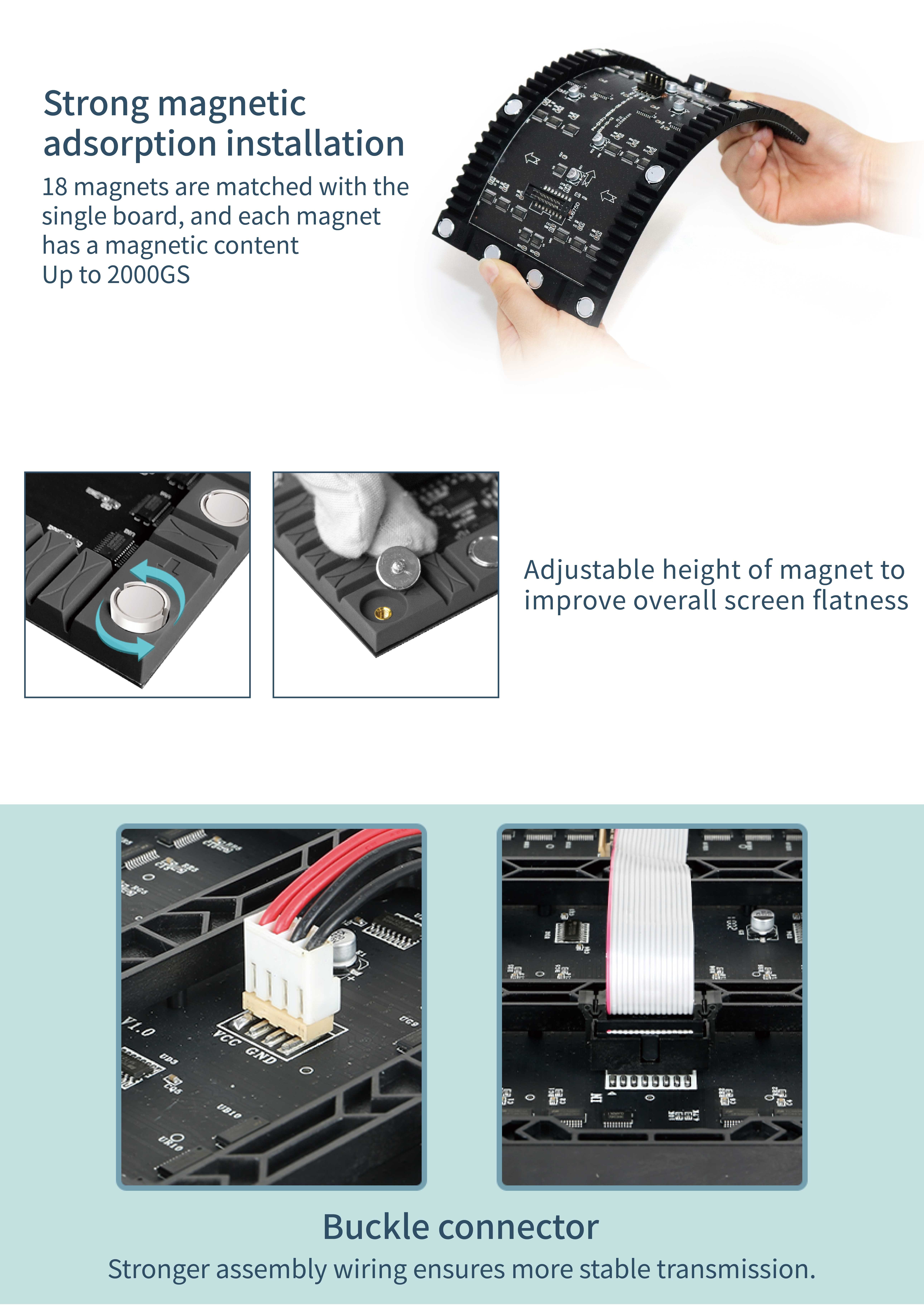 LED Soft Module P3 3Mm Indoor Full Color Display Board Curved Video Wall Flexible Led Screen For Advertising