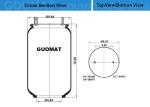 910S-16A382 Natural Rubber AIR BAG FOR TRUCK FRIGHTLINER 6813200017 TRIANGLE