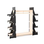 Eco Friendly Clothing Shop Retail Store Fixtures 4-way Clothing Rack