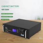Lifepo4 Cabinet Battery 48V 2.4KWH 50AH Warehouse Lithium Ion Battery Pack