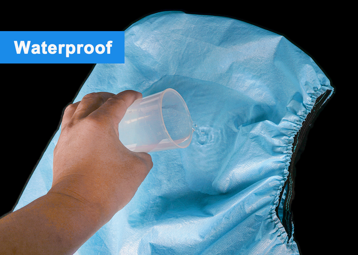 One Size Fits PE PP Non Woven Cap / Hospital Nurse Hood Hat Disposable Head Cover