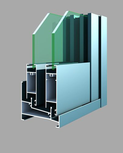 Slim Frame Aluminium Sliding Window Profile Lightweight Long Life Span