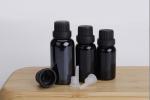 Black Essential Oil Bottle 5g 10g 15g 20g 30g 50g 100g Cosmetic Glass Bottle