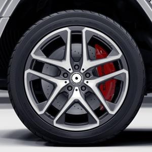 China Amg G-Class 5 Double Spoke Grey Genuine 21 Inch Alloy Rims For Mercedes Benz wholesale
