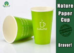 China Healthy Compostable Coffee Cups , Disposable Espresso Cups For Hot Beverage wholesale