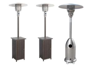 China Outdoor Silver Flexible Propane Gas Electric outdoor natural gas patio heater wholesale