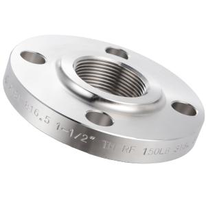 China 316Ti Pipe Fittings Stainless Steel Threaded Flange DIN2630WN wholesale