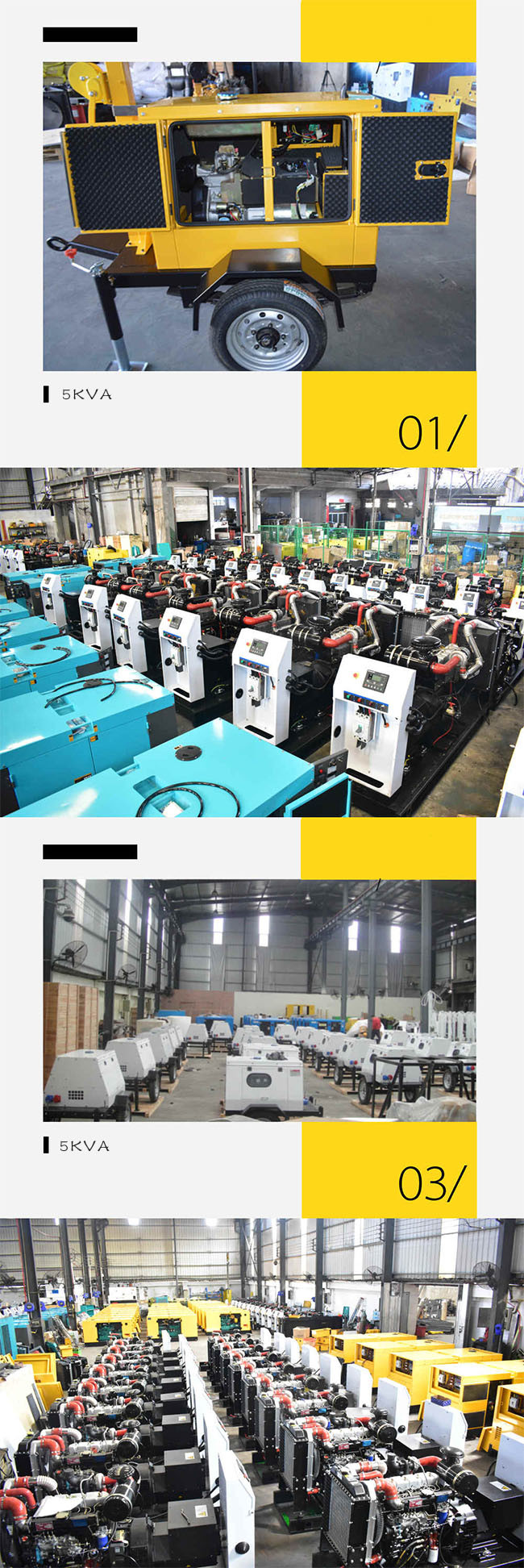 3600rpm IP65 5KW Portable Flood Lights With Generator , Mobile Lighting Tower