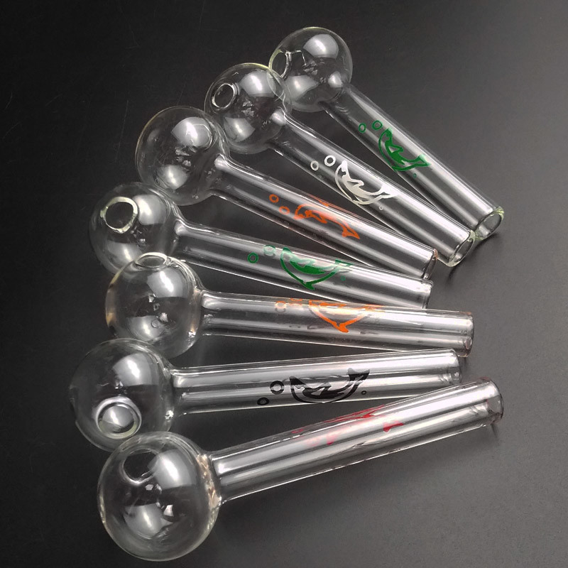 Great Pyrex Glass Water Pipe , Hand Blown Clear Glass Oil Burner Bong