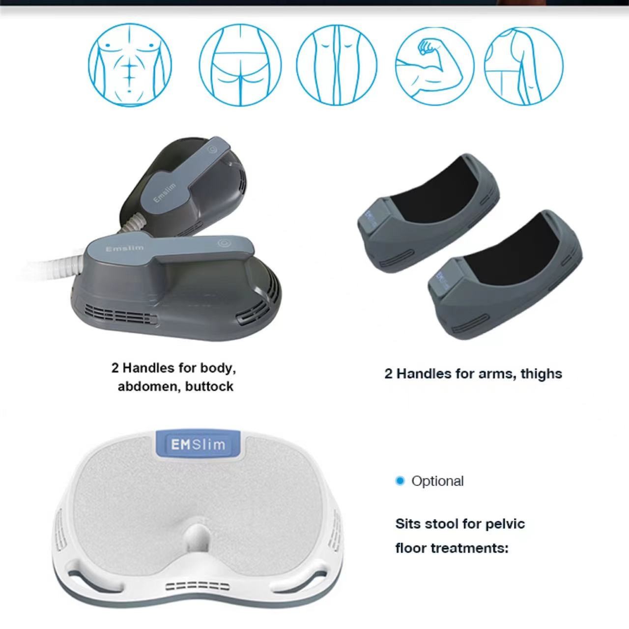 2 Handles Slimming Beauty Machine 7 Telsa Muscle Stimulation Neo Rf Machine