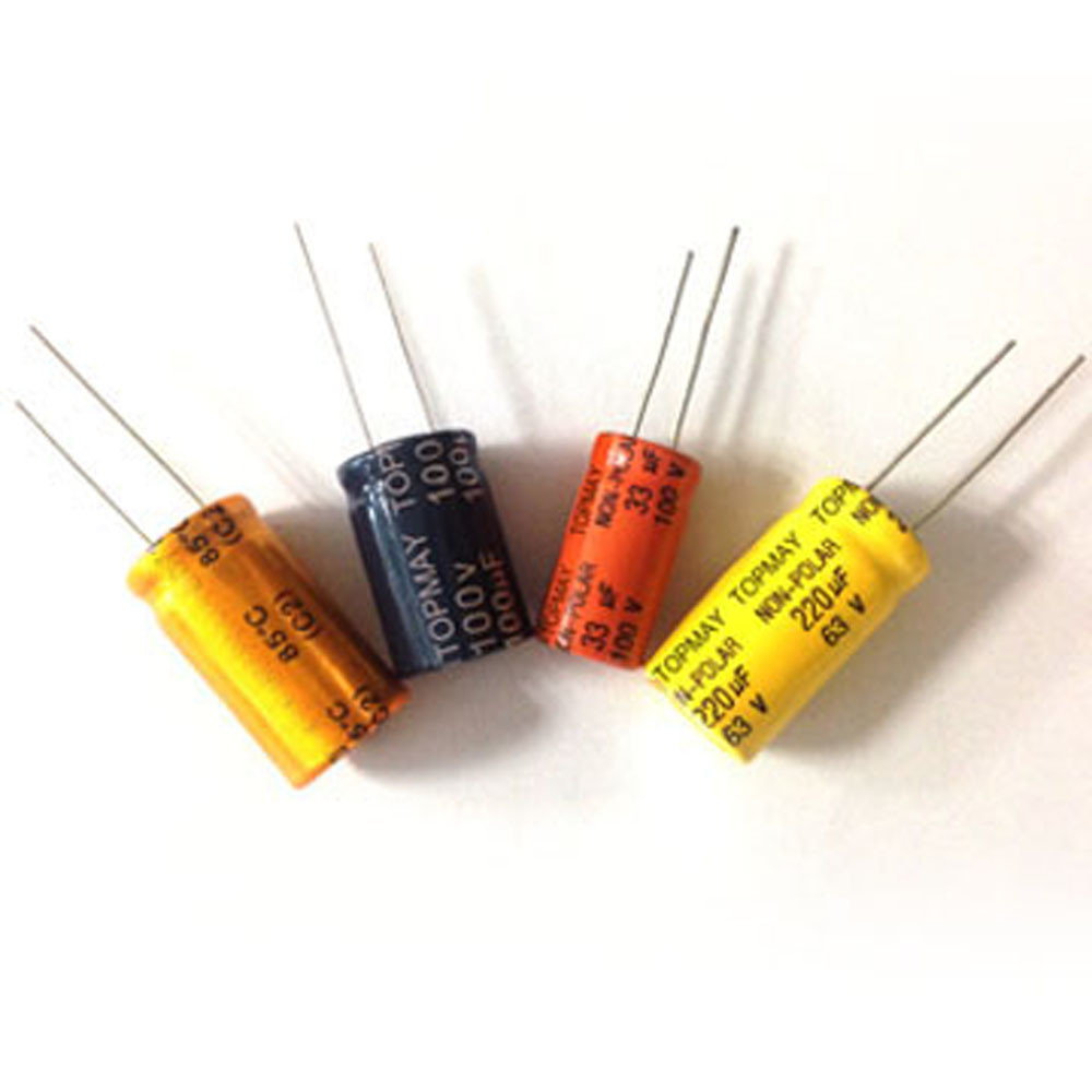 Aluminum Non Polar Electrolytic Capacitor 100uF 63V For High Frequency