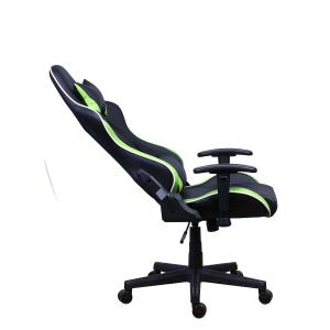 China PU Castors Leather Reclining Gamer Chair with LED Light Bar Racer RGB Gaming Chair wholesale