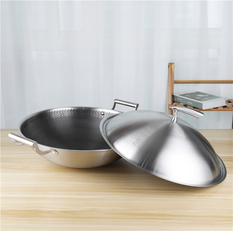 Compound Stovetop Frying Pan 42cm With Stainless Steel Cover