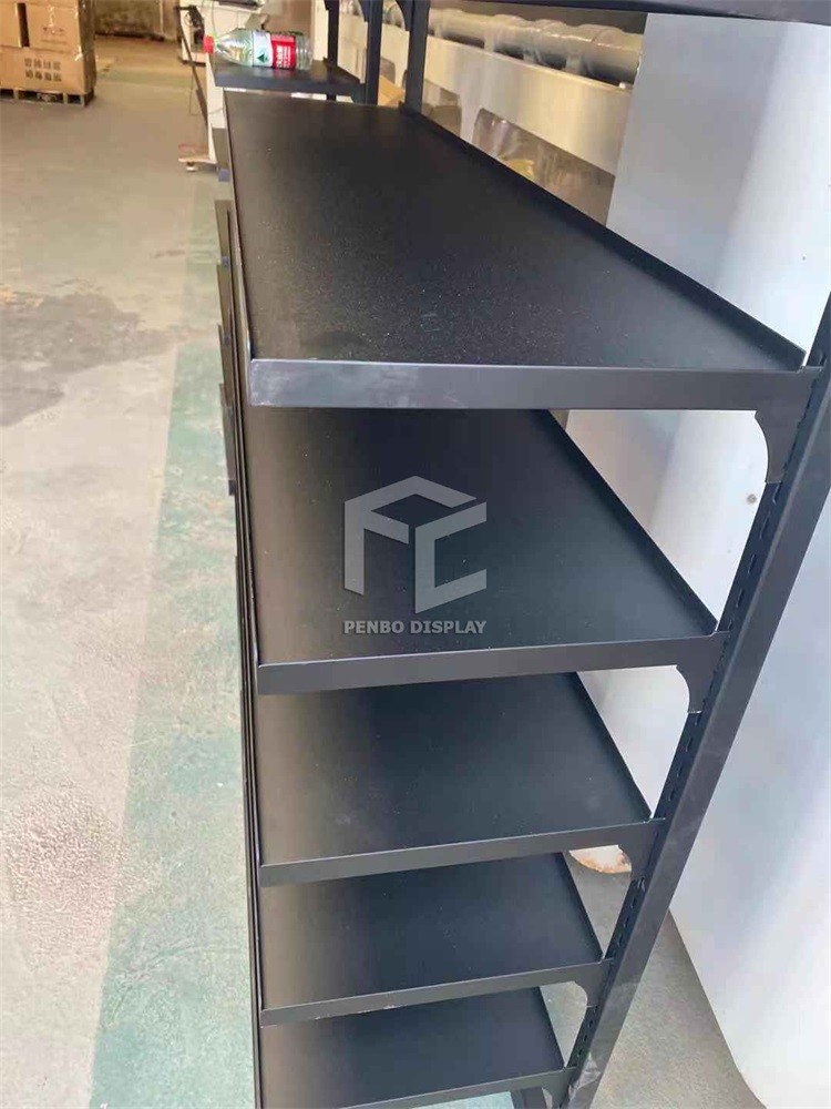 Electroplate Iron Smoke Shop Furniture ODM Spray Painted