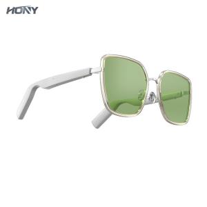 China Anti Blue Smart Bluetooth Wireless Sunglasses With Sport Headset Microphone wholesale