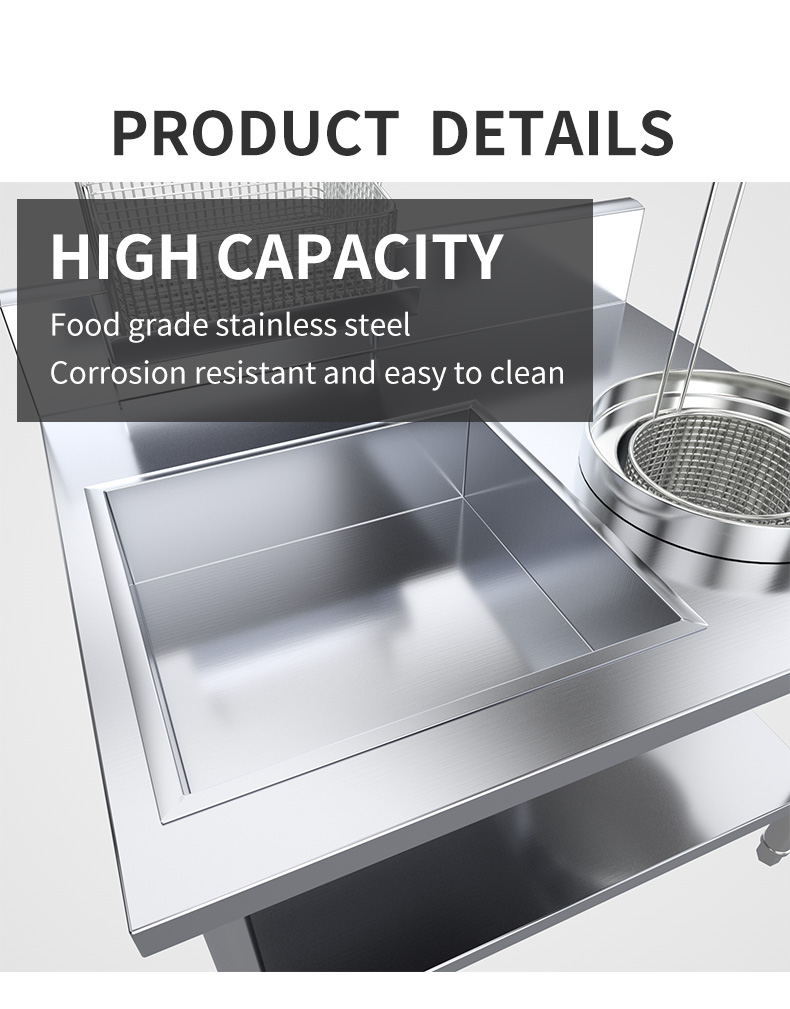 AM-WPT80 Stainless Steel Chicken/KFC or Meat/Bread Wrapping Table for Kitchen Ware