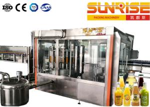China Alcoholic Glass Bottle Filling Line , Soft Drink Beer Bottle Filling Line wholesale