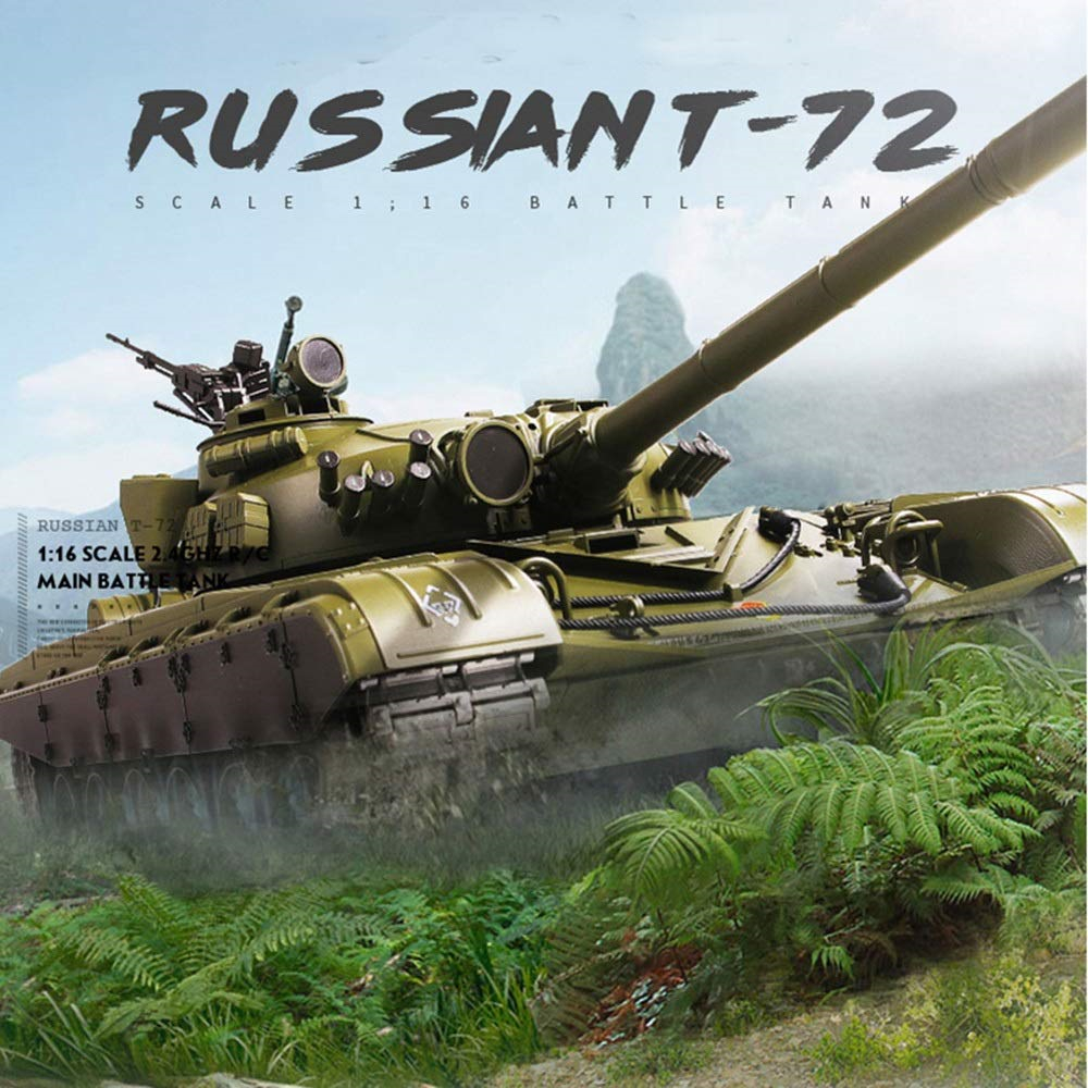 Simulation Track Sound Action and Smoke 1/16 Scale Remote Control Tank Toy for Adults Kids