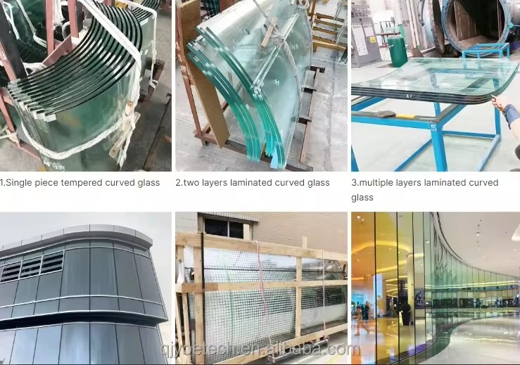 43 inch Tempered Curved Game Screen Glass for Office Building Cutting Edging Drilling