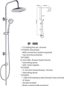 China Stainless steel ABS round shower kits wholesale