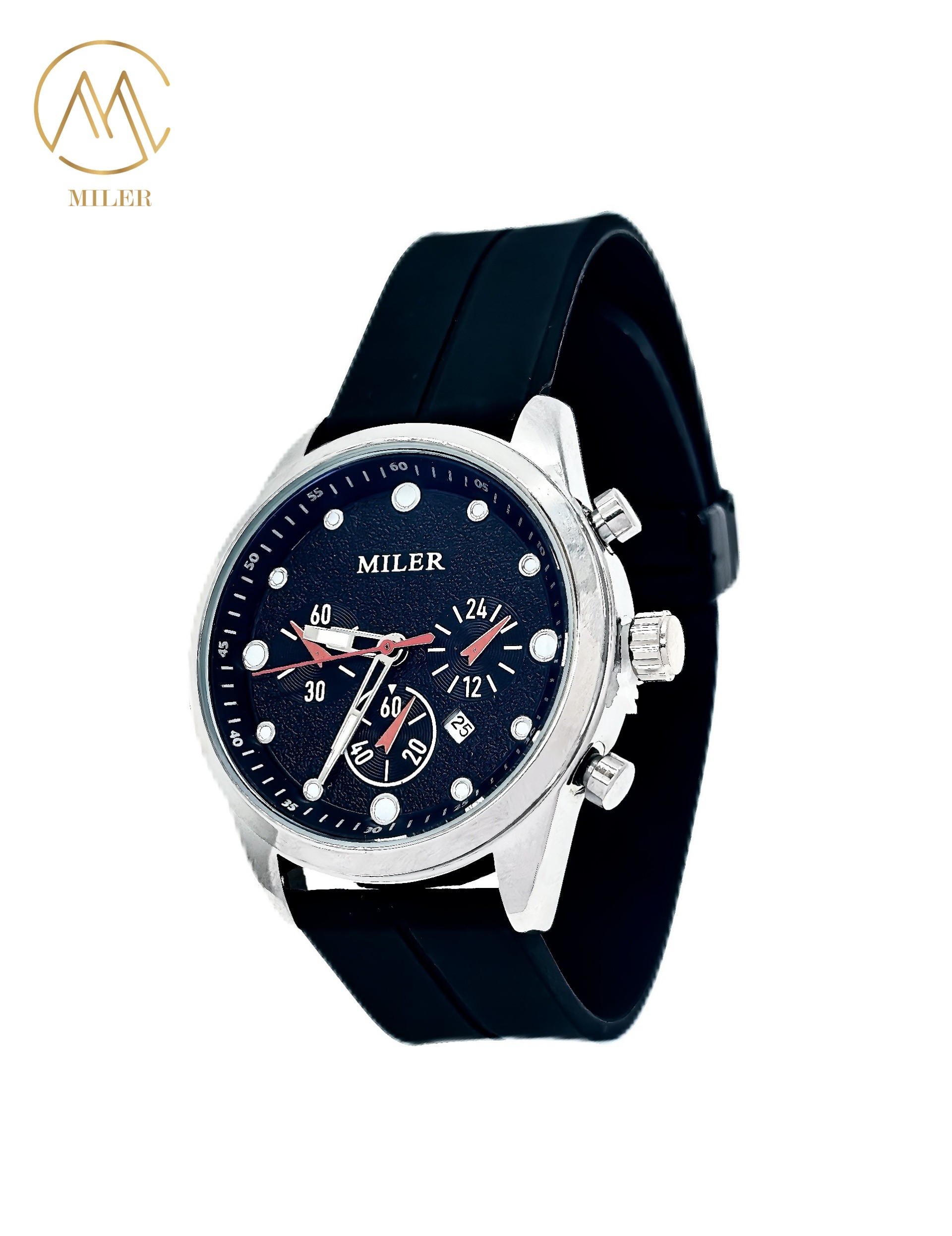 Big Dial Waterproof Siliver Bezel Colourful Silicone Strap Quartz Watch for Men and Women