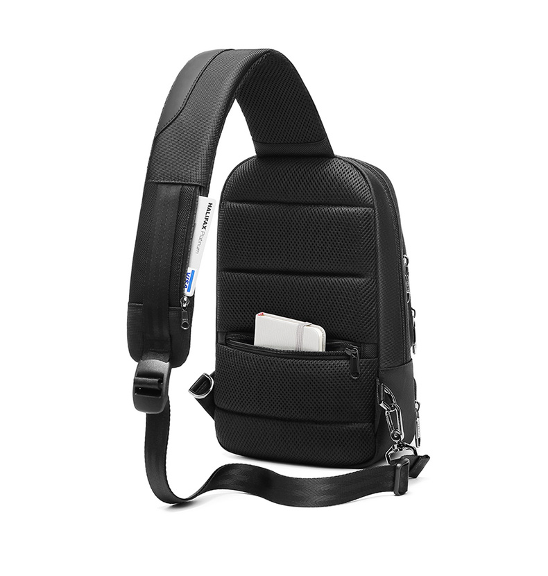 Travel One Shoulder Backpack Mens Sling Bag Preppy Style Dismountable