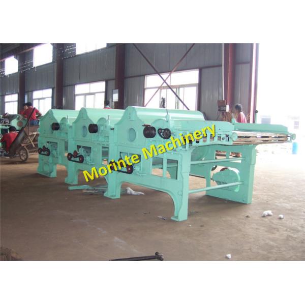 Three rollers MT250 cotton waste recycling machine with bamboo conveyor feeder