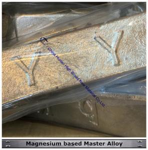 China Y-Based Magnesium Master Alloy MgY Alloy Square / Round Bar wholesale