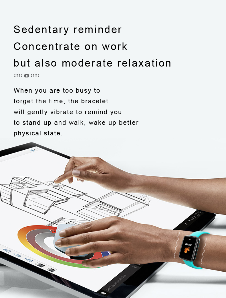 10BAR 1.3inch Heart Rate Bracelet Custom TFT Kids Waterproof Smart Watch For Ios Android