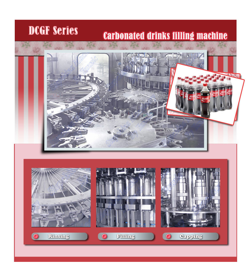PET Plastic Bottled Carbonated Drinks Filling Machine , Carbonated Drink Production Line