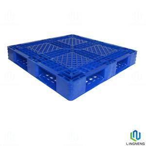 China Single Face Industrial Plastic Pallet 4 Way Entry 1100*1100*150mm wholesale
