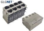 Copper Alloy Shield 10GBase-T Stacked RJ45 Connectors