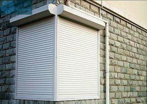 China Household 45mm Slat 2mm Track Exterior Window Shutters wholesale