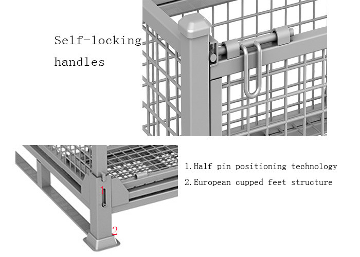 Movable Heavy Duty Q235 Steel Stillages For Warehouse Logistics