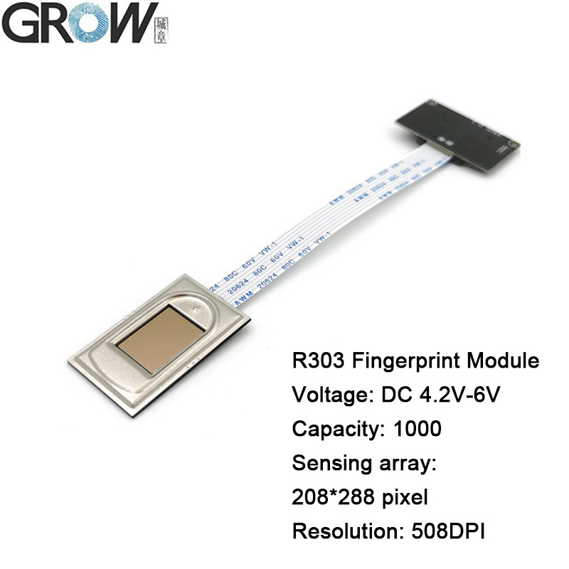 Grow R303 FPC1020 Capacitive Fingerprint Module with Free Sdk