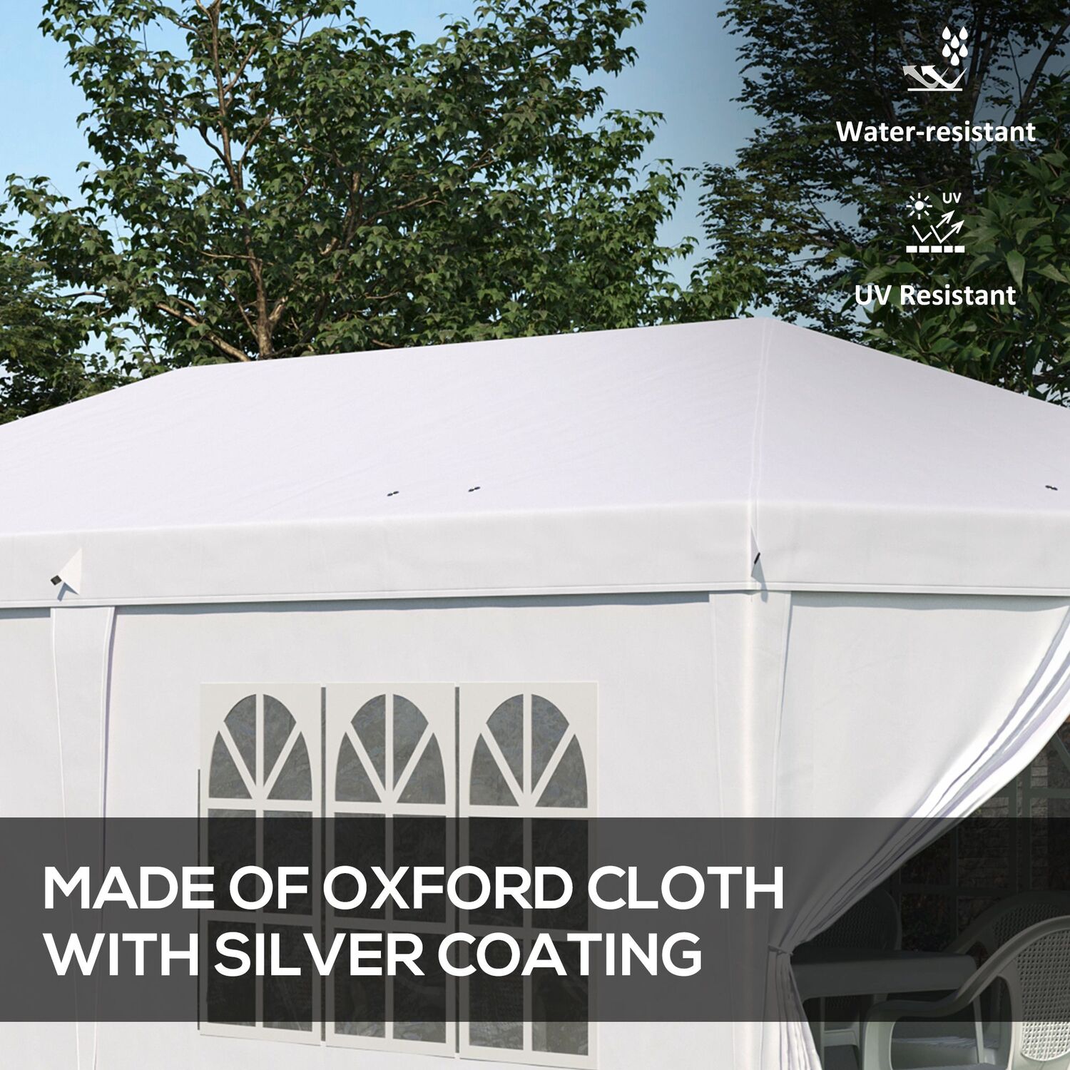 AJUNION Customized Size Outdoor Party Tent Pop Up Gazebo Tent with High Density Fabric