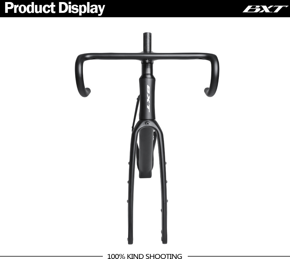 Full Carbon Gravel Bike Frame Set 700C Hidden Cable Routing