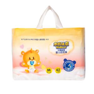 China SAP Super Absorbent Disposable Baby Diapers 450*320mm Polymer Cotton Nappies wholesale
