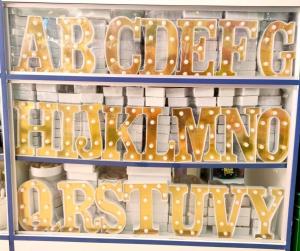China Yellow Letter Birthday Party Decoration Items For Celebrating Special Occasions wholesale