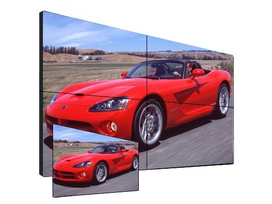 Digital Signage Video Wall Screens , Indoor Advertising Display 4 Screen Video