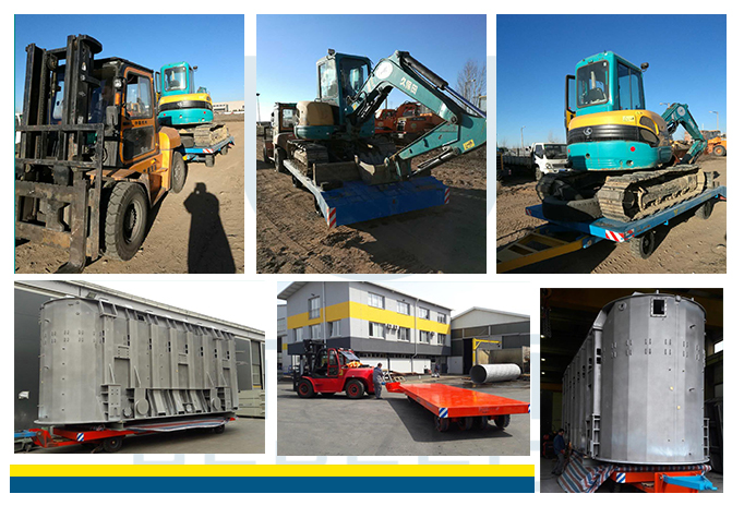 Large-tonnage Material Handling Goods Transfer Trailer Towed by Tractor
