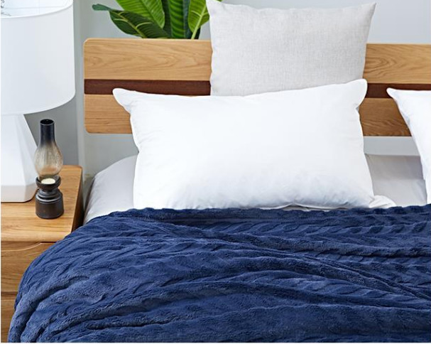 Wearable 100% Polyester Solid Flannel Blanket / Plush Blankets For Home And Travel