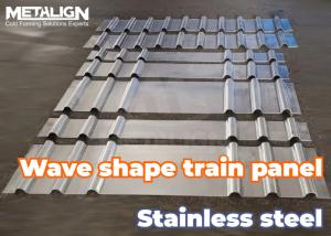 China Stainless Steel Roll Forming Machine For Customizable Metal Wave Panels Production wholesale
