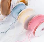 Simple Bilateral Gauze Gifts Wrapping Flower Fishtail Organza Ribbon