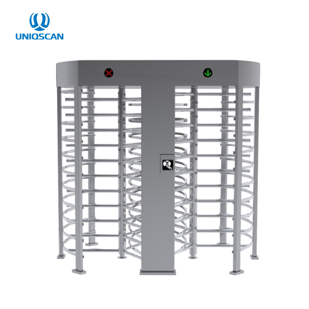 Full Height Turnstile SS304 Sliding Barrier Gates With IC Card Reader