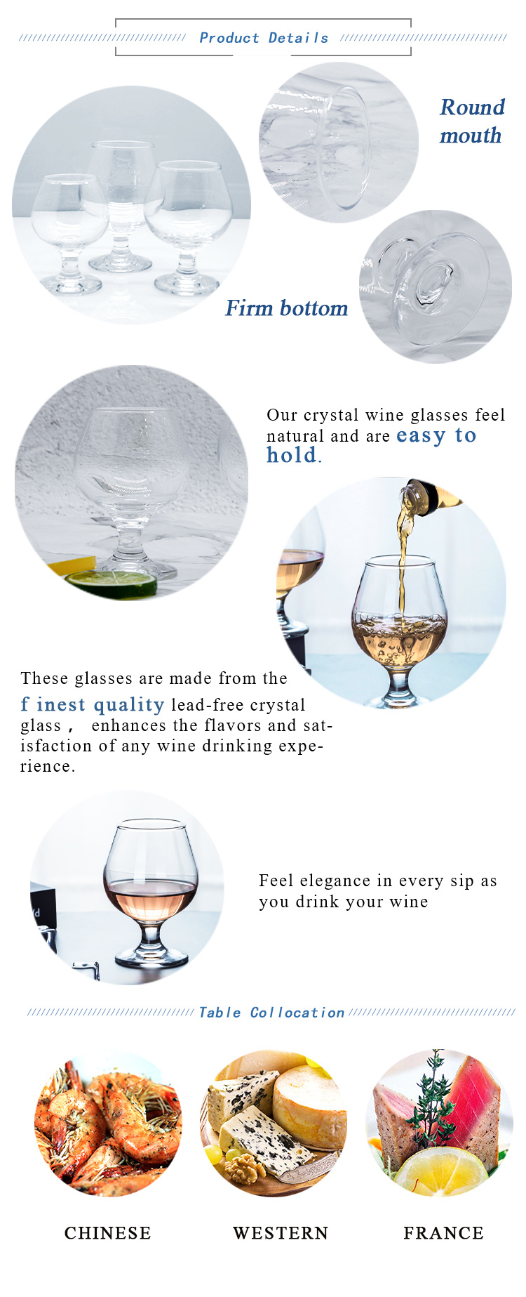 140ml Small Goblet Drinking Glasses Clear Beer Brandy Glass Cup